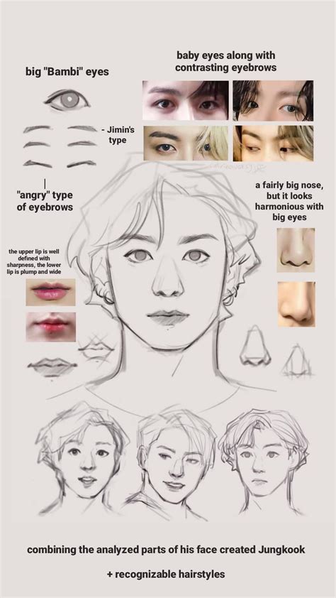 🐱Rina on Twitter: "How to draw #JK… " Kpop Drawings, Art Drawings Sketches Simple, Fan Art ...