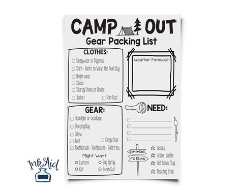 Printable Boy Scout Camping List | ubicaciondepersonas.cdmx.gob.mx