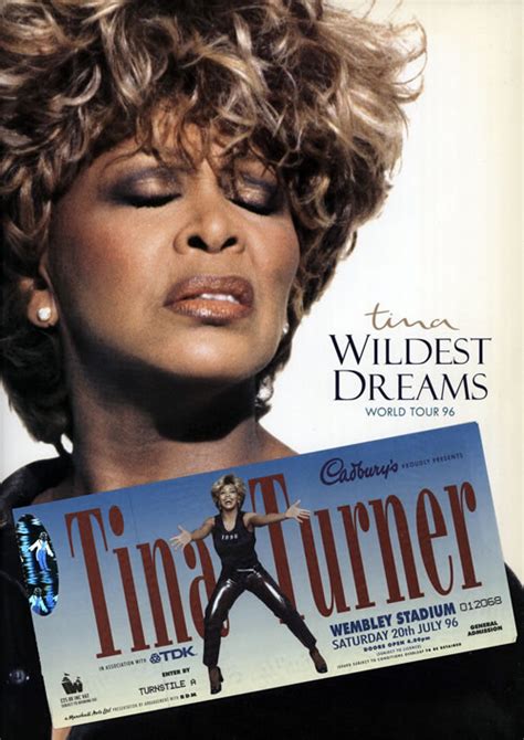 Tina Turner Wildest Dreams World Tour '96 + Tickets/Photo UK tour ...