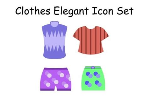 Elegant Clothes Icon Set Graphic by Conarsa Studio · Creative Fabrica