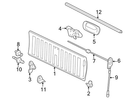 chevy tailgate parts diagram - Dodapper