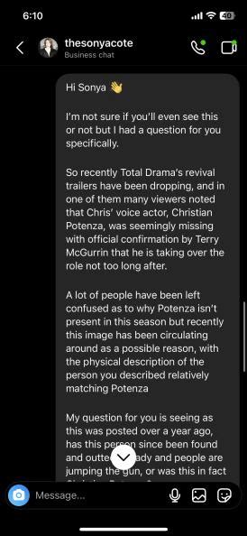 I have unfortunate exclusive info on Christian Potenza... : r/Totaldrama