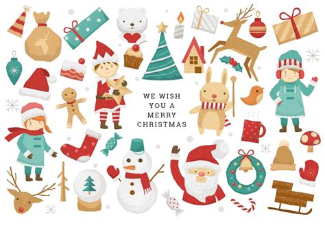 Christmas Vector Graphics for Photoshop & Illustrator - BrandPacks