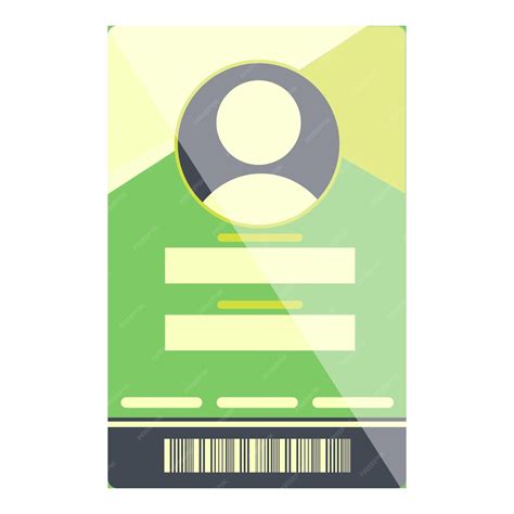 Premium Vector | Id card template icon Cartoon of id card template ...