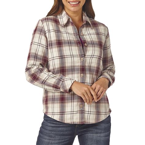 Lee Riders Women's Fleece Lined Flannel Shirt - Walmart.com