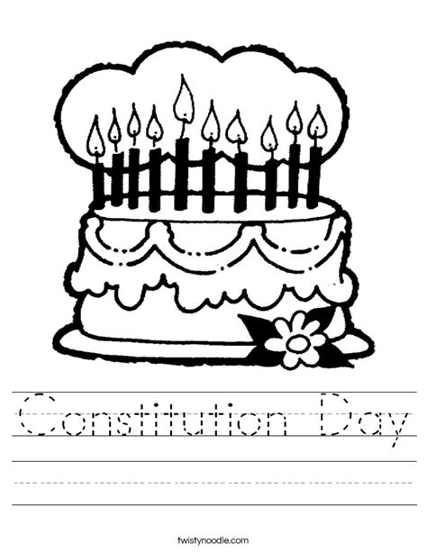 Constitution Day Worksheet - Twisty Noodle