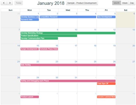 Interactive Calendars