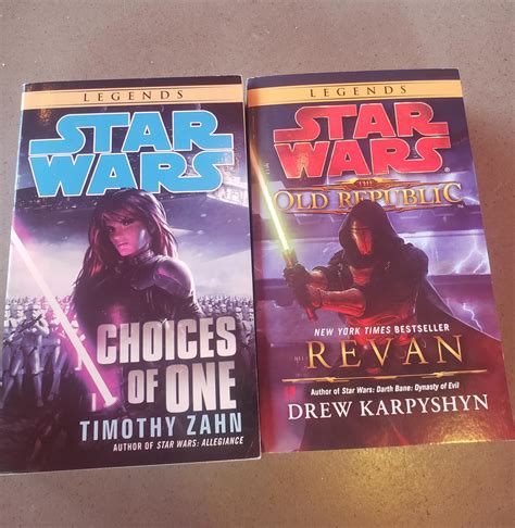 I just got two more Star Wars Legends books. These will make a fine ...