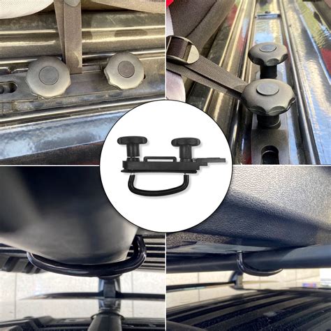 Buy Universal Roof Box U-Bolt Clamps Cargo Carrier Roof Rack Bracket Kit Van Mounting Fitting ...