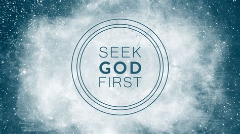 Seek God First - Faithlife Sermons