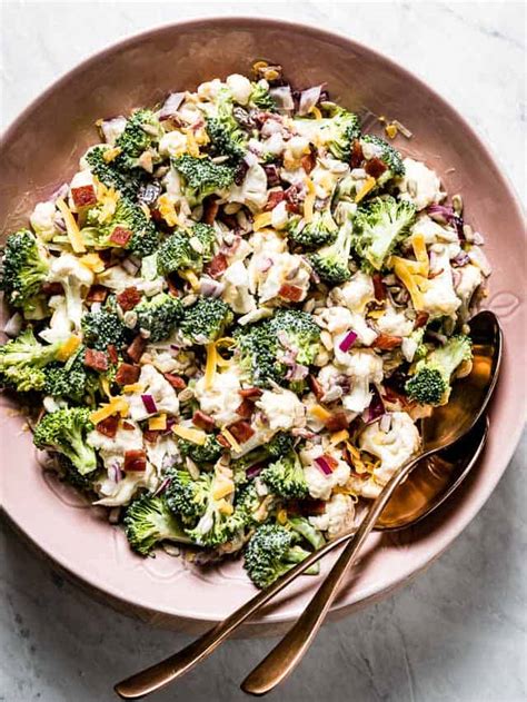 Broccoli Cauliflower Salad - Foolproof Living