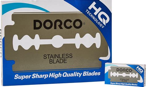 Amazon.co.jp: Dorco ST-300 両刃替刃 100枚セット（片刃200刃） ストレート 両刃 一枚刃 カミソリ ドルコ ...