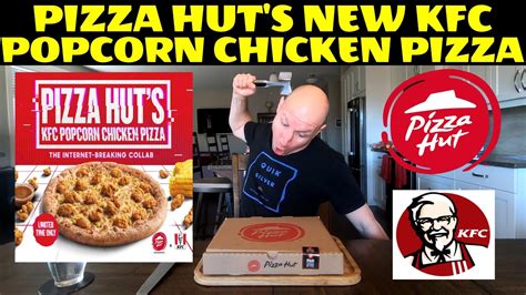 Pizza Hut's NEW KFC Popcorn Chicken Pizza! - YouTube