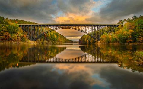 French King Bridge Reflection by Noppawat "Tom" Charoensinphon, via 500px | Reflection, Bridge ...