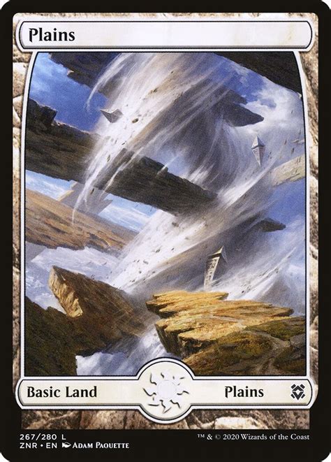 Plains (267) - Full Art - Zendikar Rising - Magic: The Gathering