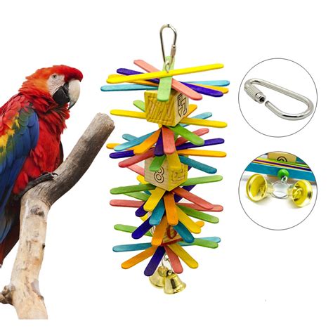 Cockatiel Toys Bird Parrot Accessories Budgie Perch Swing For Parakeet ...