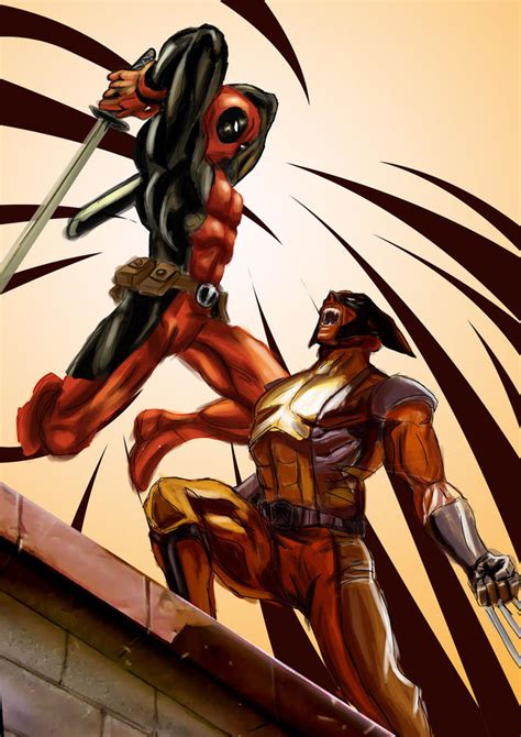 Deadpool VS Wolverine by ronaldesign on DeviantArt