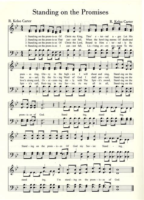 "Standing on the Promises" by .Russell Kelso Carter (1849-1928) | Christian song lyrics, Gospel ...