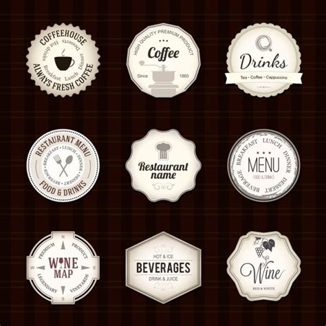 Coffee label Free Vector Download | FreeImages