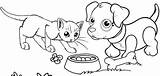 Eight Adorable Dog And Cat Coloring Pages For Pet Lovers  sketch template