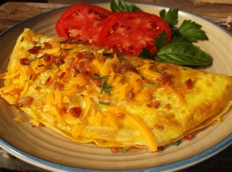 Bacon Cheddar Ham Omelette Recipe | Just A Pinch Recipes