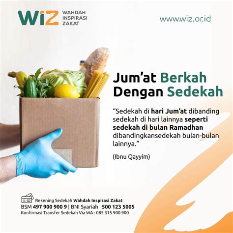 Jum’at Berkah Dengan Sedekah – WAHDAH INSPIRASI ZAKAT