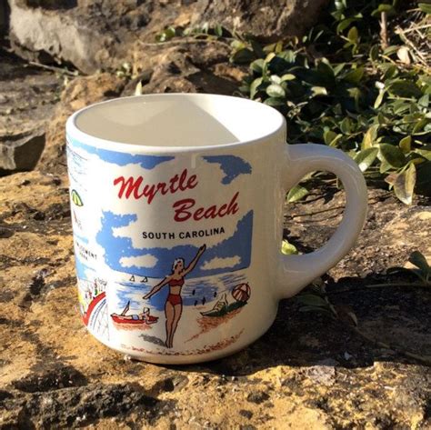 Vintage Myrtle Beach Souvenir Coffe Mug USA by YellowHouseDecor | Beach souvenirs, Myrtle beach ...