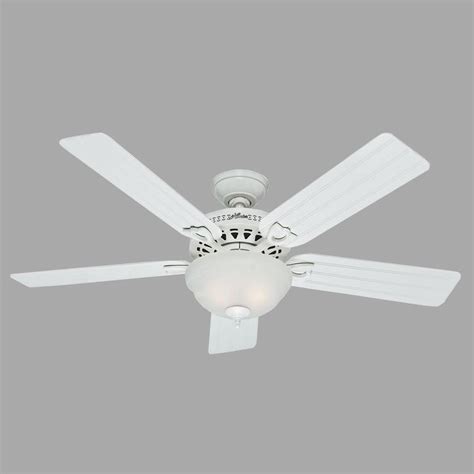 Hunter Beachcomber 52 in. Indoor White Ceiling Fan with Light Kit-53122 ...