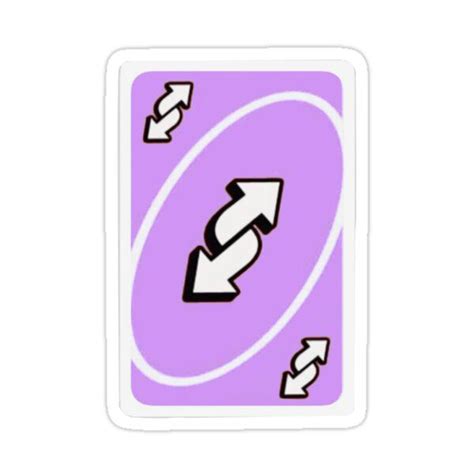 Pastel Purple Uno Reverse Card Sticker by PeacePlanet in 2022 | Uno ...