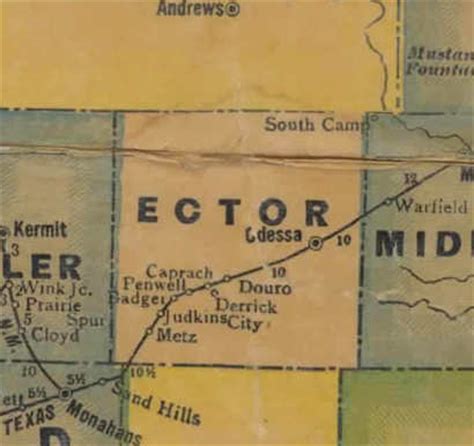 Ector County Zip Code Map