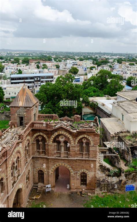 View of Bhuj City from Prag Mahal, Bhuj, Kutch, Gujarat, India Stock ...