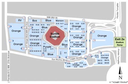 Hard Rock Stadium Parking Map