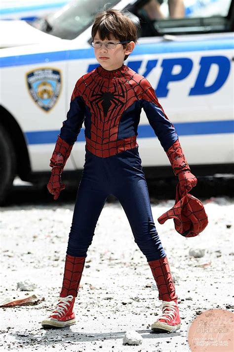 amazing spiderman 2 on set photos | The Amazing Spider Man 2 Spider Kid ...