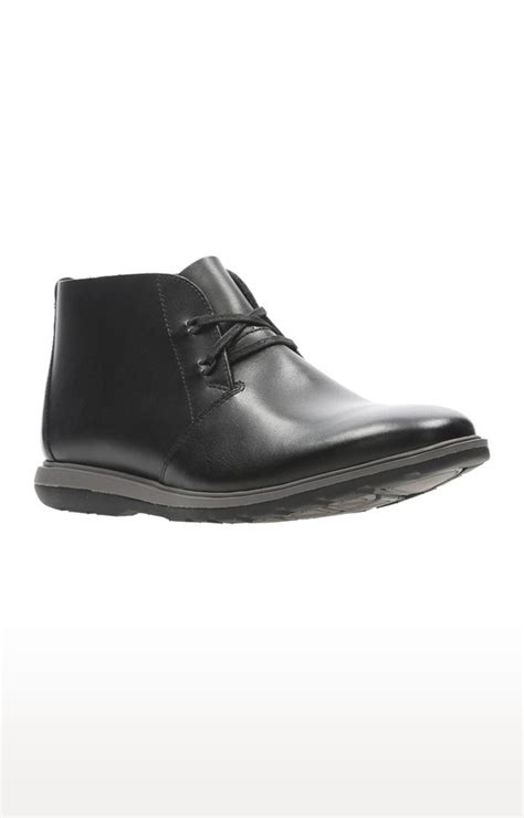 Black Leather Men's Boots