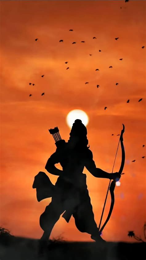 Shree Ram, sunset ram, sunset, lord, god, HD phone wallpaper | Peakpx