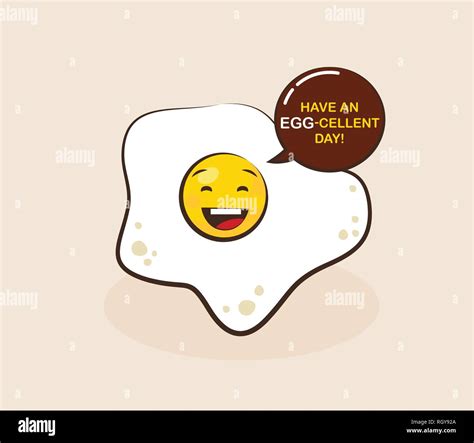 fried egg cartoon character vector illustration. Funny emoticon face ...