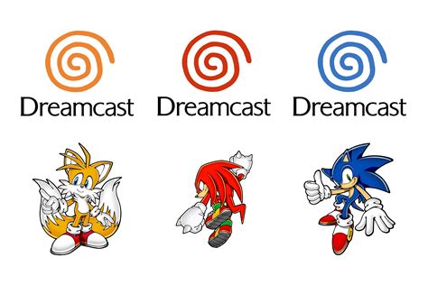 I like how the colors of the Dreamcast logo pays homage to the three ...