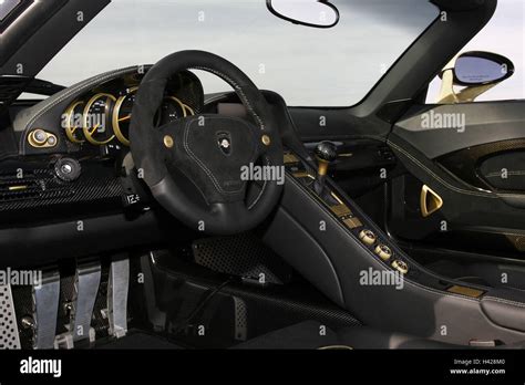 Gemballa Porsche 'Mirage GT', black, interior, cockpit Stock Photo - Alamy