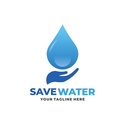 Save water logo. Water care logo 12018591 Vector Art at Vecteezy