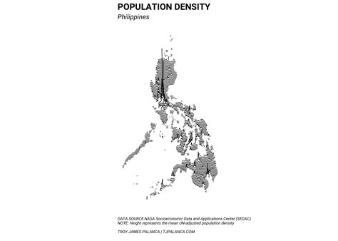 TJ Palanca: On Minimalistic Maps: Mapping Population Density in the Philippines