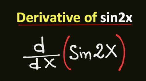 What is the Derivative of sin2x || sin2x Derivative || Derivative of sin2x - YouTube