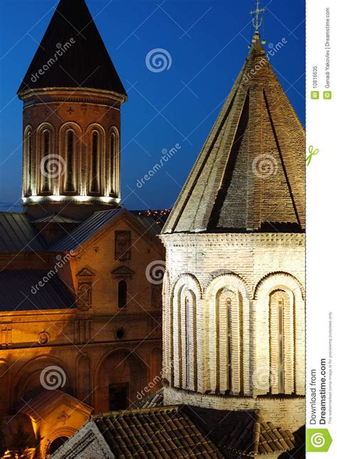 Night old Tbilisi stock image. Image of dome, olden, georgia - 10816635