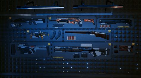 All 18 Iconic weapons for Stash Wall - Cyberpunk 2077 Mod