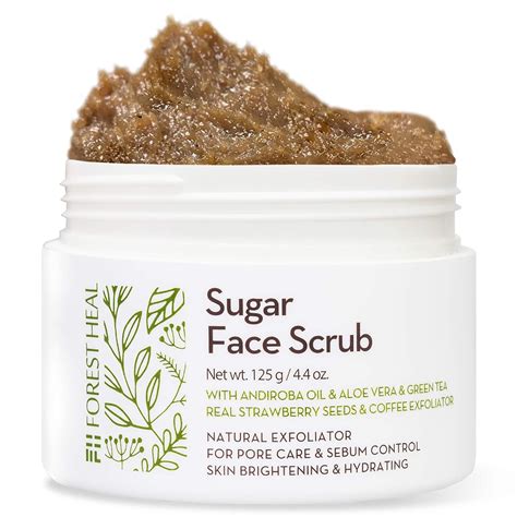 Amazon.com: Face Sugar Scrub - Facial and Body Exfoliator for Cellulite - Skin Brightening ...