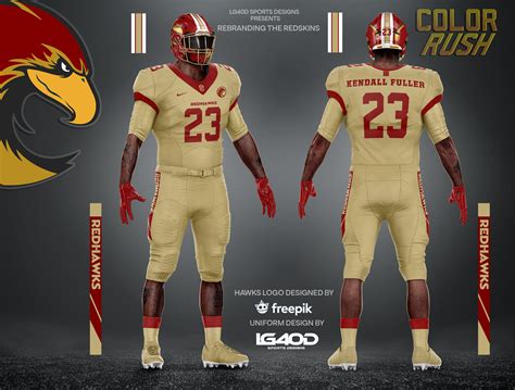 Washington Redhawks, Color Rush ®2020 concept | American football ...