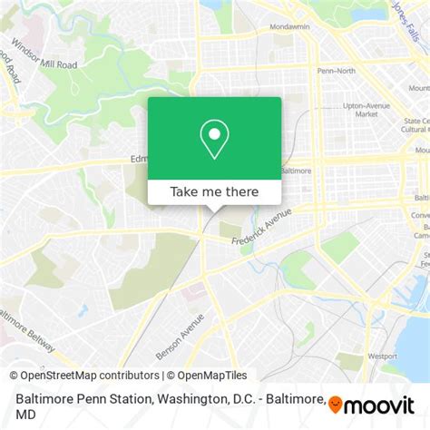 How to get to Baltimore Penn Station by bus, light rail or train?