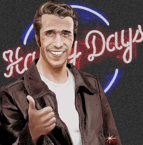 https://che38.deviantart.com/art/Heeeyyy-Fonzie-in-Happy-days-728222218 | Happy day, Happy ...