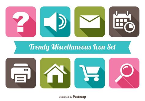 Trendy Miscellaneous Icon Set - Download Free Vector Art, Stock Graphics & Images