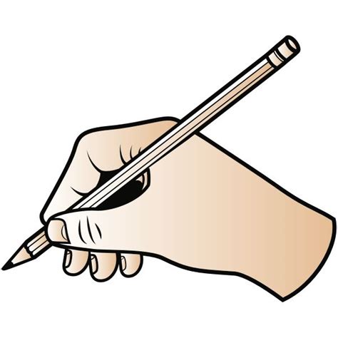 Writing with Pencil ( | Hand clipart, Free clip art, Writing