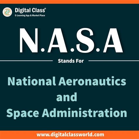 Full form of NASA - Digital Class E-Learning Marketplace